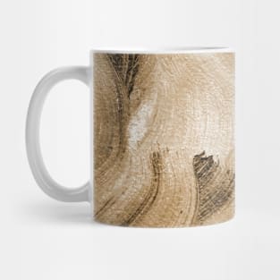 Sepia Antique White Abstract Art Mug